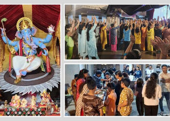 સુરતની સોસાયટીઓમાં લોકમાન્ય તિલકનો હેતુ સાર્થક: સમૂહ આરતી-ભોજન અને ફનફેરથી એકતાનો માહોલ છવાયો | unit…