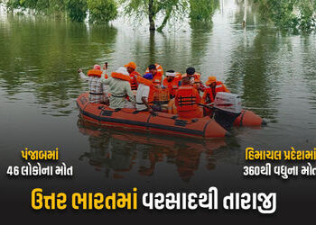 ડૂબતા પંજાબમાં 2,000 ગામ જળબંબાકાર, હિમાચલ પ્રદેશમાં વરસાદ-ભૂસ્ખલનથી ભારે તારાજી | 2000 villages inu…
