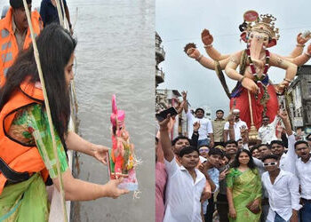 સુરત: શનિવારે સવારે 6 વાગ્યે શરૂ કરવામાં આવેલી ગણેશ વિસર્જનની કામગીરી રવિવારે સવારે 10 વાગ્યે પૂર્ણ …