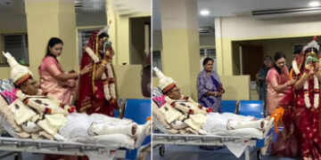 Viral Video: વરરાજાને થયું ફેક્ચર તો કન્યા પહોંચી ગઈ હોસ્પિટલ, ત્યાંજ ફરી લીધા 7 ફેરા | groom fractu…