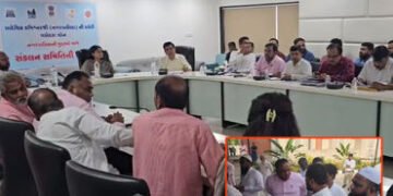 પંચમહાલ સંસદીય વિસ્તારની નગરપાલિકાઓની બેઠક, ગોધરા પાલિકા પ્રમુખ અને રહીશો વચ્ચે ઉગ્ર બોલાચાલી | godh…