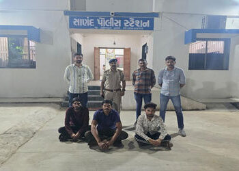 સાણંદના વિંછીયા ગામ સેન્ટીંગ સામાન ચોરતી ગેંગના 3 સભ્ય ઝડપાયા | 3 members of a gang stealing goods w…