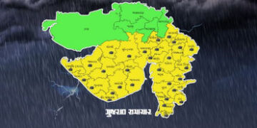 નવરાત્રિના પહેલા નોરતે વરસાદનું વિઘ્ન, ગુજરાતમાં 6 દિવસની હવામાન વિભાગની આગાહી | Light to moderate r…