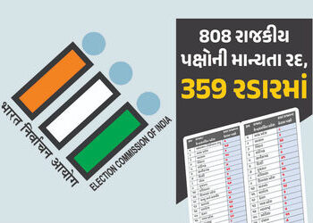 LIST : ગુજરાતના 10 સહિત 474 પક્ષોની માન્યતા રદ, 359 રડારમાં… ‘ગુમ’ પાર્ટી સામે ECની કડક કાર્યવાહી …
