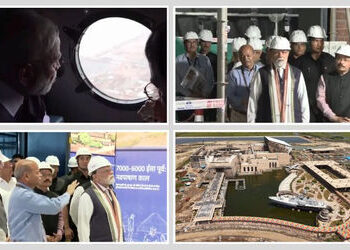 PM મોદીએ ધોલેરા SIRનું હવાઈ નિરીક્ષણ કર્યું, લોથલ પ્રોજેક્ટના કામોની પણ સમીક્ષા કરી | pm modi dholer…