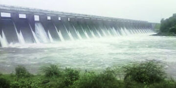 શેત્રુંજી ડેમ ફરી છલકાયો, 10 દરવાજા ખોલાયા | Shetrunji Dam overflows again 10 gates opened