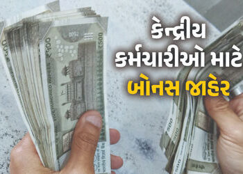 કેન્દ્રીય કર્મચારીઓને દશેરાની ભેટ, સરકારે જાહેર કર્યું 30 દિવસનું બોનસ