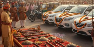 શૌર્ય અને શક્તિનું પર્વ વિજયાદશમી: રાજ્યભરમાં શસ્ત્રો, વાહનો અને વ્યવસાયના સાધનોની કરવામાં આવી પૂજા …