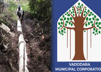 વડોદરા કોર્પોરેશનને મુખ્ય ડ્રેનેજ લાઈન પર સર્જાયેલું ભંગાણ 27 લાખમાં પડ્યું | Vadodara Corporation l…