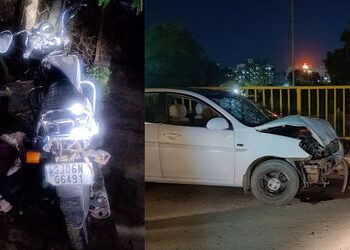 વડોદરા -વાસદ હાઈવે પર હીટ એન્ડ રનની ઘટના | Hit and run incident on Vadodara Vasad highway