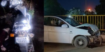 વડોદરા -વાસદ હાઈવે પર હીટ એન્ડ રનની ઘટના | Hit and run incident on Vadodara Vasad highway