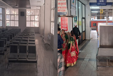 રેલ્વે સ્ટેશન તથા બસ ડેપો ખાતે મુસાફરોનો ભારે ઘસારો | Heavy rush of passengers at railway station an…