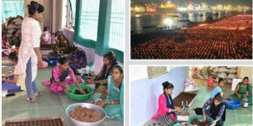 વડોદરાના દીવા ઝગમગશે કાશીના ઘાટ પર: ડભોઈની મહિલાઓએ ગૌ-છાણમાંથી બનાવ્યા 3 લાખ દીવા | Women in Dabhoi …