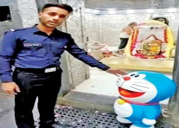 ઉજ્જૈનમાં મહાકાલના મંદિરમાં ડોરેમોનને દર્શન કરતો બતાવાતા વિવાદ, AI દ્વારા બનાવ્યો હતો VIDEO | Contro…
