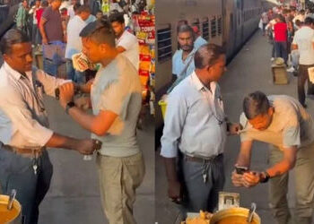 VIDEO: સમોસાનું પેમેન્ટ ફેલ થયું તો વેપારીએ કોલર પકડી મુસાફરને ટ્રેનમાં ઉતારી લીધો | jabalpur statio…
