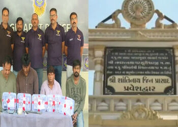 અમદાવાદ: પાલડીના જૈન દેરાસરમાં 1.64 કરોડની ચાંદીના આભૂષણોની ચોરી, પૂજારી સહિત 5 ઝડપાયા | Silver wort…