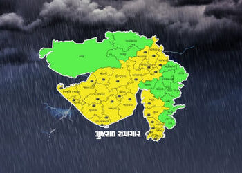 ગુજરાતમાં 3 દિવસ છૂટાછવાયા સ્થળોએ ભારે વરસાદની આગાહી, અનેક જિલ્લામાં યલો ઍલર્ટ | Heavy rains forecas…