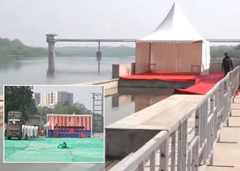 અમદાવાદમાં છઠ મહાપૂજાની તડામાર તૈયારીઓ: ઇન્દિરા બ્રિજના છઠ ઘાટ પર તંત્ર દ્વારા વિશેષ આયોજન | chhat p…