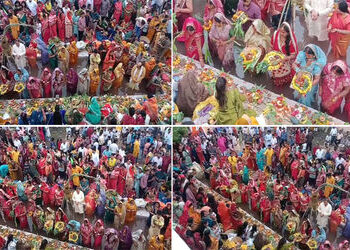 જામનગરમાં બિહાર-ઝાંરખડ સહિતના રાજ્યોની મહિલાઓ દ્વારા છઠ્ઠ મૈયા પર્વની ભક્તિ ભાવ પૂર્વક ઉજવણી કરી | W…