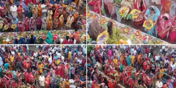 જામનગરમાં બિહાર-ઝાંરખડ સહિતના રાજ્યોની મહિલાઓ દ્વારા છઠ્ઠ મૈયા પર્વની ભક્તિ ભાવ પૂર્વક ઉજવણી કરી | W…