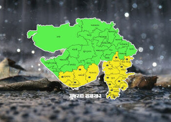 ખેડૂતોની ચિંતા યથાવત્: ગુજરાતમાં હજુ 2 દિવસ ભારે વરસાદ પડશે, કાલે 13 જિલ્લામાં યલો ઍલર્ટ | Heavy rai…