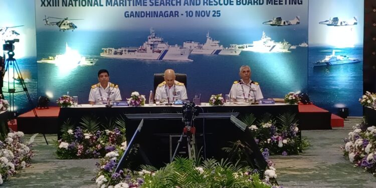 ગાંધીનગર ખાતે 23મી નેશનલ મેરિટાઇમ સર્ચ અને રેસ્ક્યુ બોર્ડની બેઠક મળી