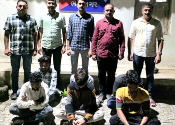 રોકડ રૂ.૨૧,૨૯૦/-નાં મુદ્દામાલ સાથે ગંજીપત્તાનો હારજીતનો હાથકાંપનો જુગાર રમતા છ ઇસમોને ઝડપી પાડતી ભાવ…