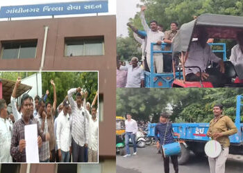‘તાત્કાલિક સહાય આપો…’, 10 ગામના ખેડૂતો ટ્રેક્ટરમાં બેસીને વાજતે-ગાજતે પહોંચ્યા ગાંધીનગર કલેક્ટર કચ…