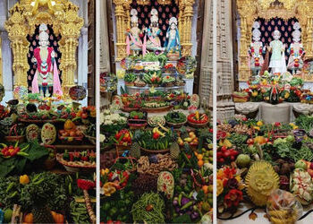 અમદાવાદ: પ્રબોધિની એકાદશીએ શાહીબાગ BAPS મંદિરમાં યોજાયો શાકોત્સવ | Shakotsav was held at Shahibaug B…