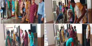 સુરત પાલિકાની શાળામાં સફાઈ કામદારને ઘરે શુભ પ્રસંગ હોવાથી શાળાના શિક્ષકો-વાલીઓએ શાળાની સફાઈ કરી દીધી…