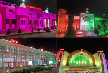 પશ્ચિમ રેલવેના સ્થાપના દિને વડોદરા વિભાગના સ્ટેશન રંગબેરંગી લાઈટોથી ઝગમગ્યા | Stations of Vadodara d…