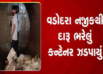 વાસદ ટોલનાકા પાસે રૂા. 58.96 લાખનો દારૂ ભરેલું કન્ટેનર ઝડપાયું | Container filled with liquor worth …