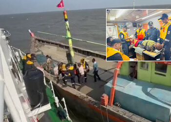 VIDEO: ‘જિંદગી અને મોતનો સવાલ હતો…’ જાફરાબાદના દરિયામાં ઈજાગ્રસ્ત થયેલા ખલાસીને કોસ્ટ ગાર્ડે હેમખે…