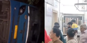 મોરબીથી બાંટવા જતી ST બસને નડ્યો અકસ્માત, ધોરાજી નજીક બસ પલટી જતાં 20 મુસાફરોને ઈજા | 20 passengers …