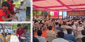 બરોડા ડેરીના કાર્યક્રમમાં વિવાદ: નેતાઓના સ્ટેજ સામે જ નાના બાળકો પાસે છાશનું વિતરણ કરાવાયું | Uproar…