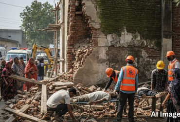 કડીના ભવપુરા ગામમાં મકાનની દિવાલ ધરાશાયી: 7 શ્રમિક દટાયા, એકનું મોત બેની હાલત ગંભીર | Bhavpura Villa…