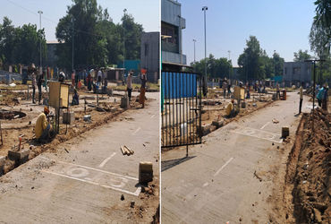 વડોદરા આરટીઓ ખાતે એઆઈ ડ્રાઇવિંગ ટ્રેકની કામગીરી પૂરજોશમાં | Work on AI driving track at Vadodara RTO…