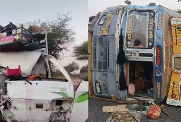 રાજસ્થાનમાં ગમખ્વાર અકસ્માત: ગુજરાતના શ્રદ્ધાળુઓનો ટેમ્પો ટ્રક સાથે અથડાયો, 6ના મોત, 14 ઈજાગ્રસ્ત | …