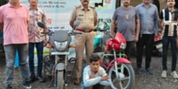 જામનગર તાલુકાના પસાયા ગામની સીમમાં બાવળની ઝાડીમાં બાઈક સંતાડી રહેલા તસ્કરને બે ચોરાઉ બાઈક સાથે પોલીસ…
