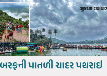 માઉન્ટ આબુમાં તાપમાન -2 ડિગ્રીએ પહોંચ્યું, -5 ડિગ્રી સાથે ગુરૂ શિખરે બરફ છવાયો | mount abu temperatu…