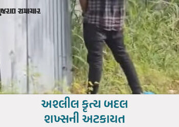 અમદાવાદમાં જાહેર સ્થળે અશ્લીલતા: વસ્ત્રાપુર–જીએમડીસી રોડ પર પેટ્રોલિંગ દરમિયાન યુવકની અટકાયત | ahmed…