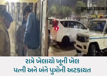 રાજકોટમાં ઘરકંકાસનો લોહિયાળ અંજામ: પત્ની અને પુત્રોએ મળી પિતાનું ઢીમ ઢાળી દીધું | rajkot end life wi…
