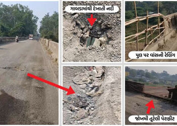 VIDEO: છોટાઉદેપુરમાં ‘ગંભીરા-2’ની શક્યતા?, બ્રિજ પરના ગાબડામાંથી દેખાય છે નદી, રેલિંગની જગ્યાએ લગાવા…