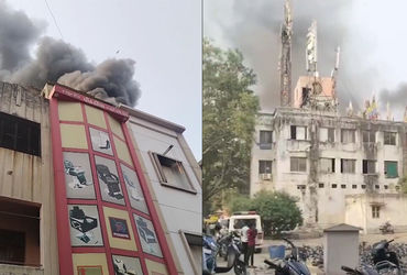 અમદાવાદની પોળમાં આવેલી કાપડની દુકાનમાં ભીષણ આગ, ફાયરની 4 ગાડીઓ ઘટનાસ્થળે | massive fire cloth shop a…