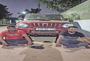 સાણંદમાં ગૌવંશની ચોરી કરતી ગેંગના 2 આરોપી ઝડપાયા | 2 accused of cow theft gang arrested in Sanand