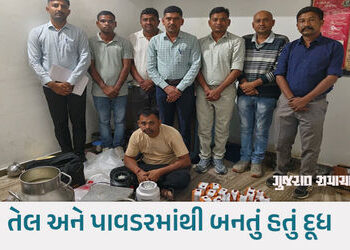 સાબરકાંઠા: ઈડરમાં ‘સફેદ’ દૂધનો ‘કાળો’ કારોબાર: 200 લિટર બનાવટી દૂધ સાથે એક ઝડપાયો | sabarkantha idar…