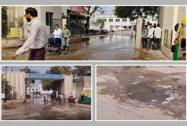 અમરેલી નગરપાલિકાની ઘોર બેદરકારી: સિવિલ હોસ્પિટલ સહિત અનેક વિસ્તારોમાં ગટરના પાણી ઉભરાયા | Amreli Civ…