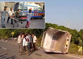 અમરેલી: સાવરકુંડલાના સેંજળ પાસે બોલેરો પલટી જતાં સર્જાયો અકસ્માત, એકનું મોત, 23 ઈજાગ્રસ્ત | An accid…