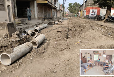 મોટી પાનેલીમાં મહિલા સરપંચે જ ભૂગર્ભ ગટરનું કામ અટકાવ્યું | In Moti Paneli the female sarpanch stopp…