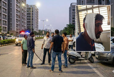 અમદાવાદના પોશ વિસ્તારમાં ગુંડાગીરી: સિંધુભવન રોડ પર સામાન્ય ટક્કરમાં યુવકને તલવારના ઘા ઝીંક્યા | ahm…